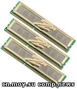 Набор OCZ 3GB DDR3 PC3-10666 Gold Low-Voltage Triple Channel Memory Kit